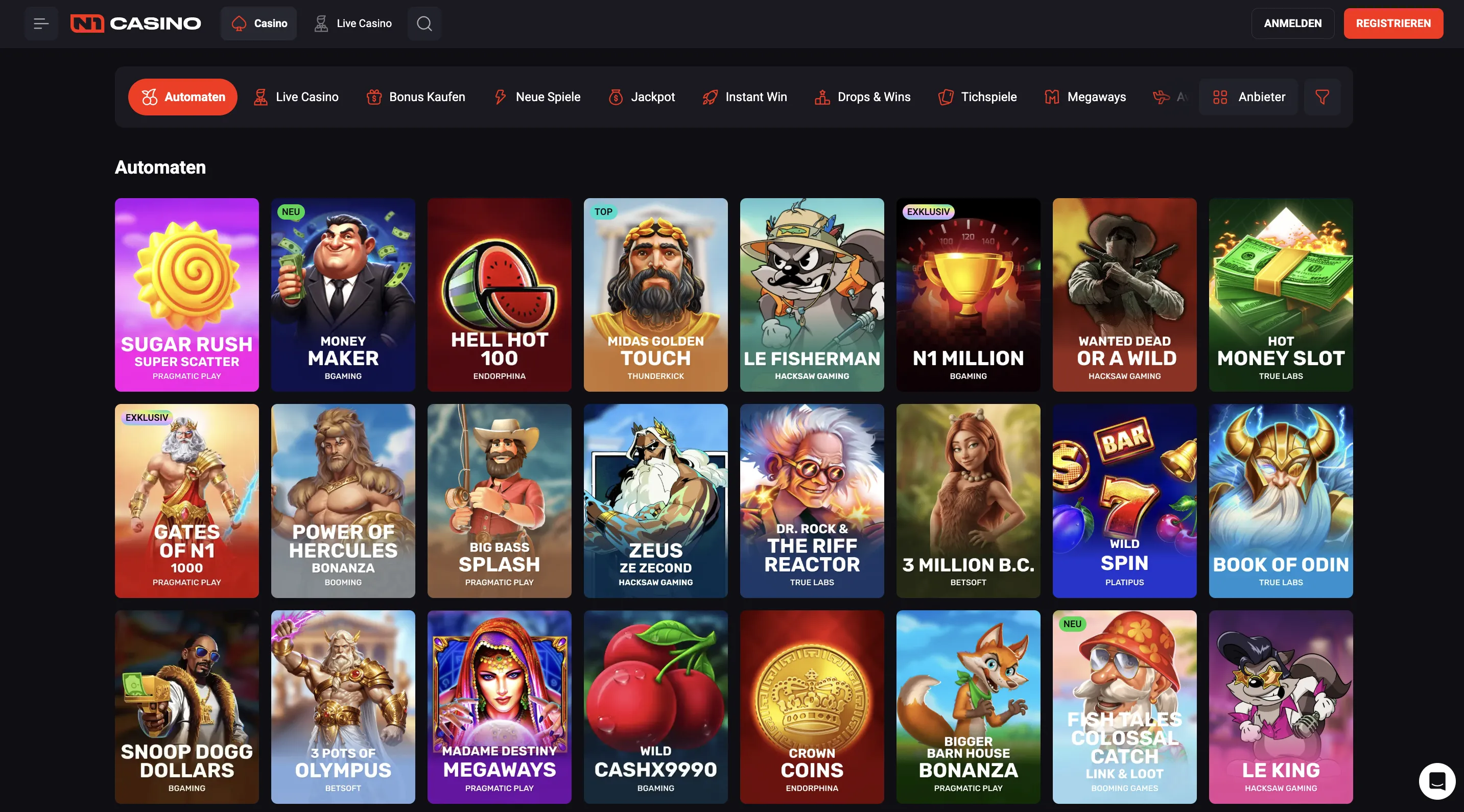 Spielauswahl in Online Casinos Österreich: Slots und Live
