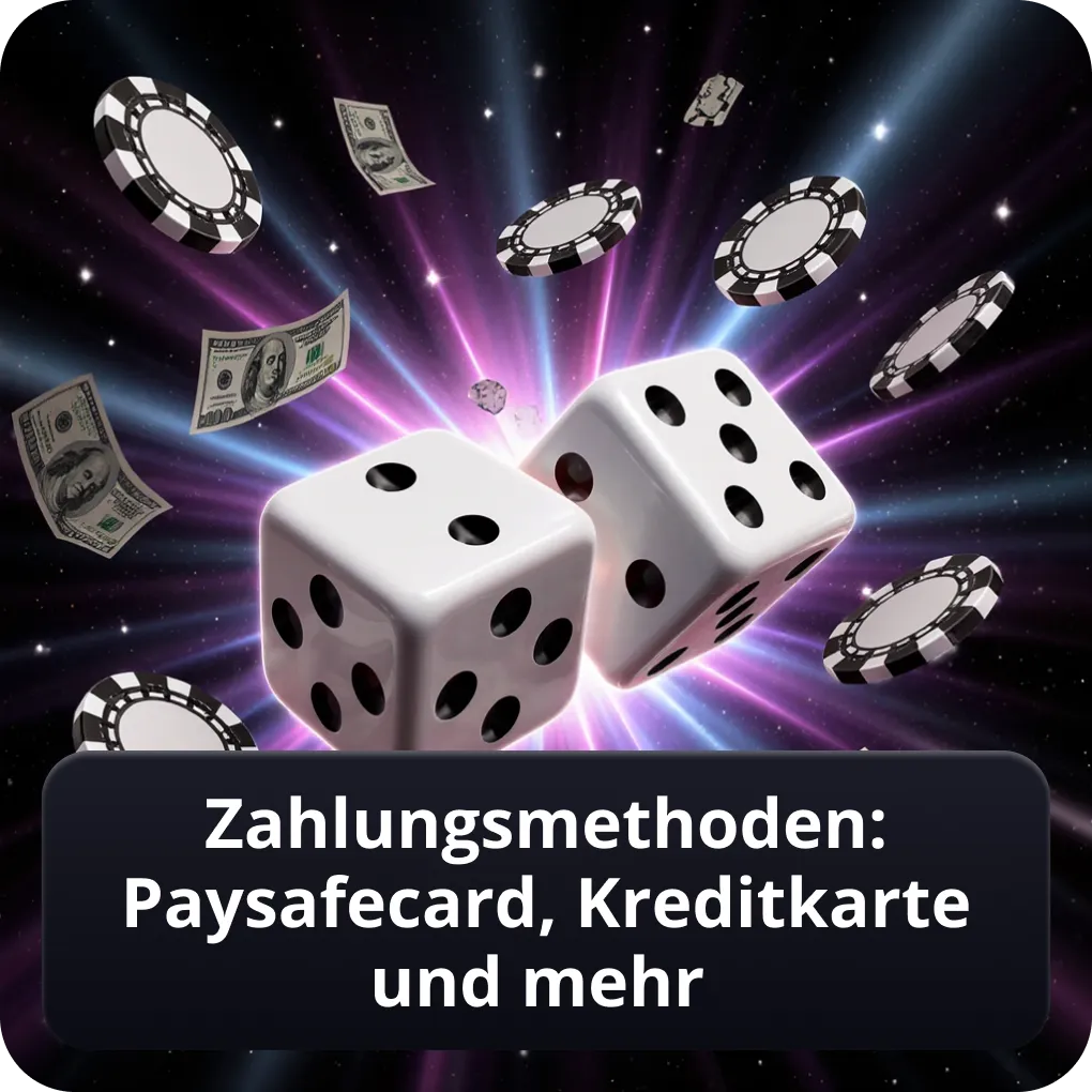 Zahlungsmethoden: Paysafecard, Kreditkarte und mehr